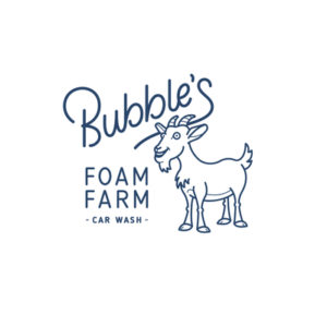 Bubble's Foam Farm logo.